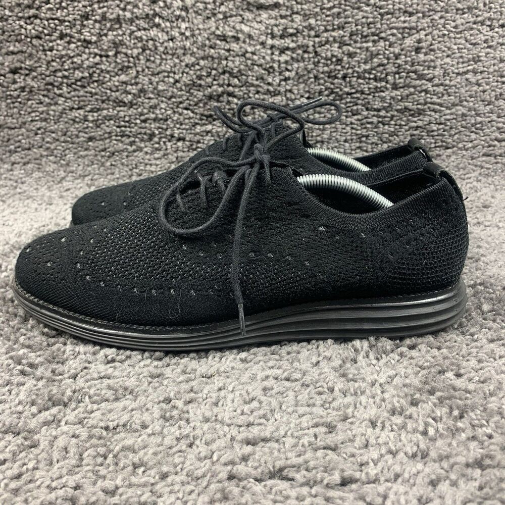 Cole Haan OriginalGrand Stitchlite Mens Size 12 Black Wingtip Oxford Shoes
